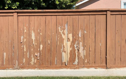 wood fence restoration